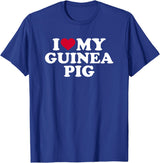 I love my guinea pig T-Shirt - Royal Blue