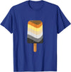 Live Loud Graphics Seamless Reapeating Gay Bear Pride Flag Ice Pop Pattern T-Shirt - Royal Blue