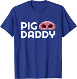 Gay Slang Terms Types Quotes Shirts Pig Daddy Kink, Gay Hookup Slang, PigPlay Fetish Gift T-Shirt - Royal Blue