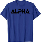 Mens ALPHA Gym Rabbit Workout Bodybuilding Fitness T-Shirt in Royal Blue