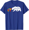 Matching Family Autism Awareness Shirts Daddy Bear Autism Awareness month Dad Grandpa Men Gift T-Shirt - Royal Blue