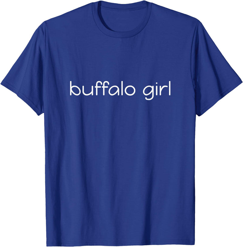 Classic Buffalo Hometowner Buffalo Girl American City Pride T-Shirt - Royal Blue