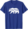 The Persnickety Owl Family Bears #1 Mama Bear Shirt Mama Bear T-Shirt Mama Mom Mommy Tee Shirt T-Shirt - Royal Blue