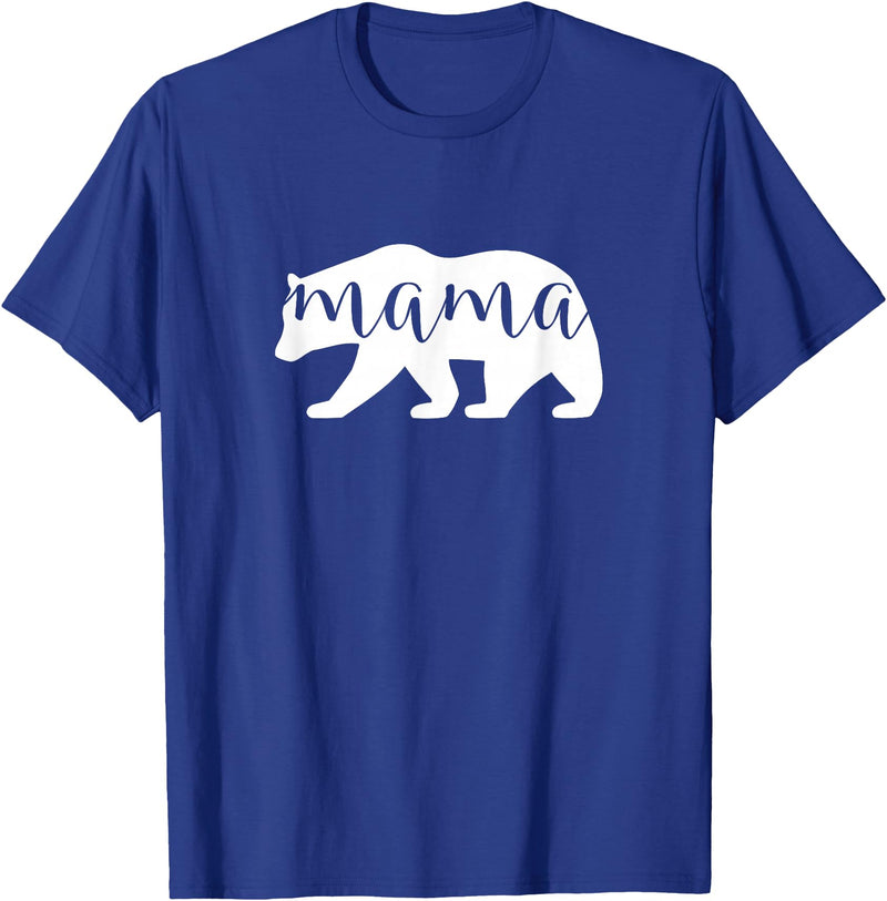 The Persnickety Owl Family Bears #1 Mama Bear Shirt Mama Bear T-Shirt Mama Mom Mommy Tee Shirt T-Shirt - Royal Blue