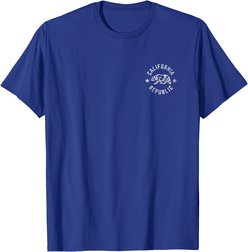 CALIFORNIA REPUBLIC STATE FLAG TEES CALIFORNIA REPUBLIC STATE FLAG GRIZZLY BEAR T-Shirt - Royal Blue