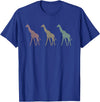 Niki Giraffes T-Shirt - Royal Blue