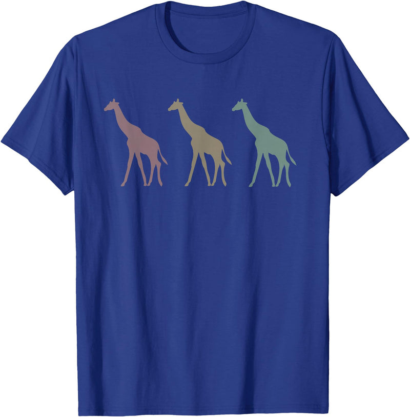 Niki Giraffes T-Shirt - Royal Blue