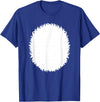 Animal Fur Costume Dress Up Shirts Panda Belly Skunk White Polar Bear Halloween Costume Shirt T-Shirt - Royal Blue
