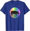 Animal Pride Retro Pig Gay Pride Vintage 80s Rainbow Pig Farm Animal Gift T-Shirt - Royal Blue