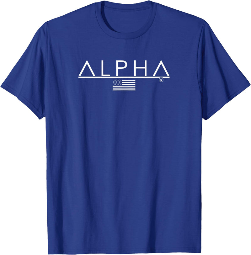 Alpha Gym Rabbit Workout Bodybuilding Fitness T-Shirt in Royal Blue