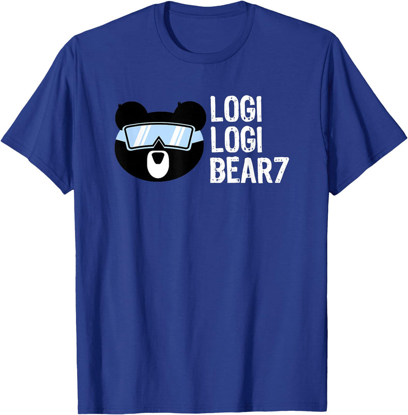LogiLogiBear7 Logi Logi Bear 7 Shirt T-Shirt - Royal Blue