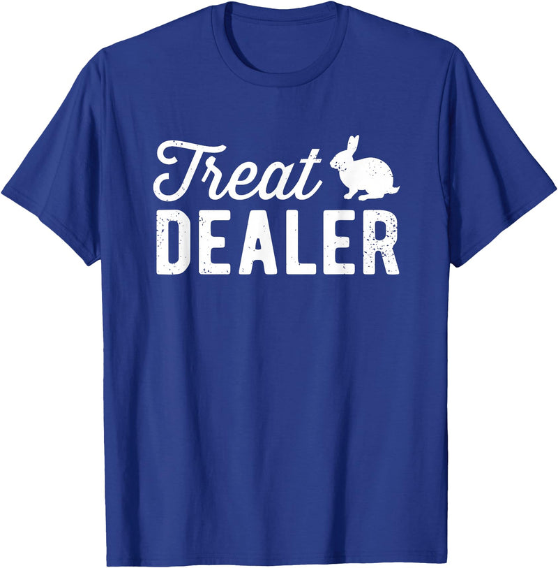 Rabbit Treat Dealer Funny Humor Bunny Treats Rabbit Owner T-Shirt in Royal Blue