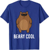 Funny Bear Animal Tees Beary Cool Animal Cute Bear T-Shirt - Royal Blue