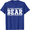Bear Gifts Bear Tee Men Name Birthday Gifts Bear Personal Name Funny Bear T-Shirt - Royal Blue