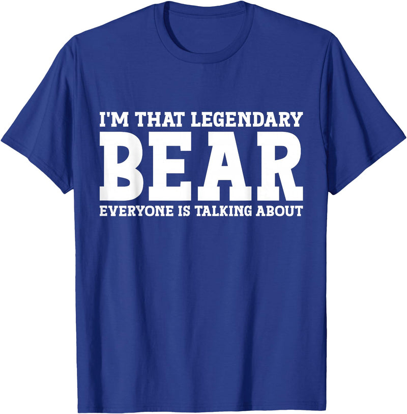 Bear Gifts Bear Tee Men Name Birthday Gifts Bear Personal Name Funny Bear T-Shirt - Royal Blue