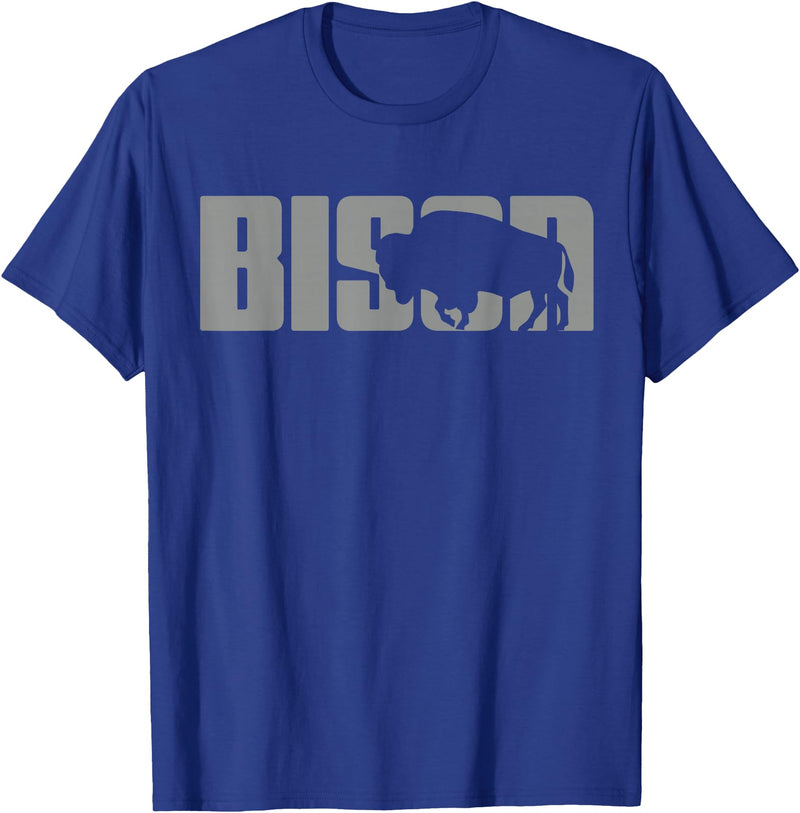 Bison Buffalo Apparel Bison Lover Buffalo Clothing - Buffalo Bison T-Shirt - Royal Blue