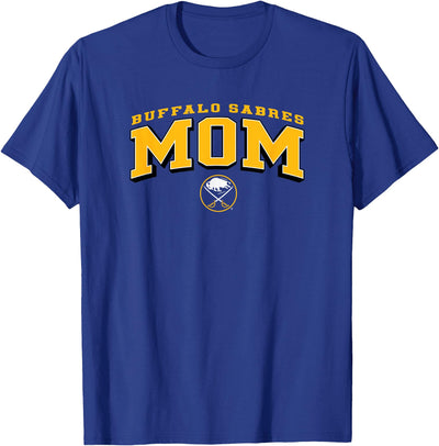 Cow Buffalo Sabres Mom Arch Royal Nhl Officially T-Shirt