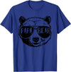 Funny Bear Face Shirt Family Matching Gifts Mens Papa Bear Face Sunglasses Grandpa Granddad Father's Day T-Shirt - Royal Blue