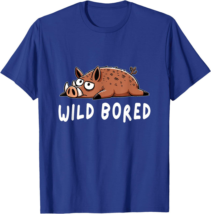 Wild Hog Hunting Hog Hunter Funny Pig Wild Boar T-Shirt - Royal Blue