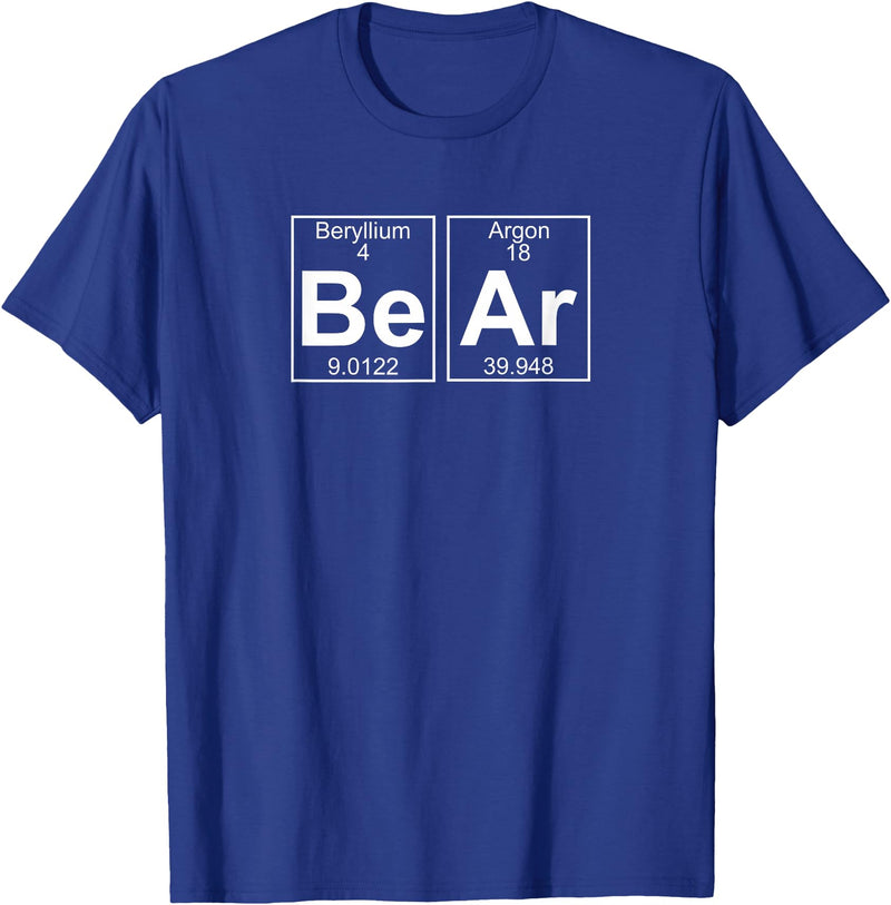 Gay Bear Pride T-Shirts Bear Periodic Table - Gay Bear Pride T-Shirt T-Shirt - Royal Blue
