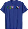 Bear In The Cloud Coexist T-Shirt - Royal Blue