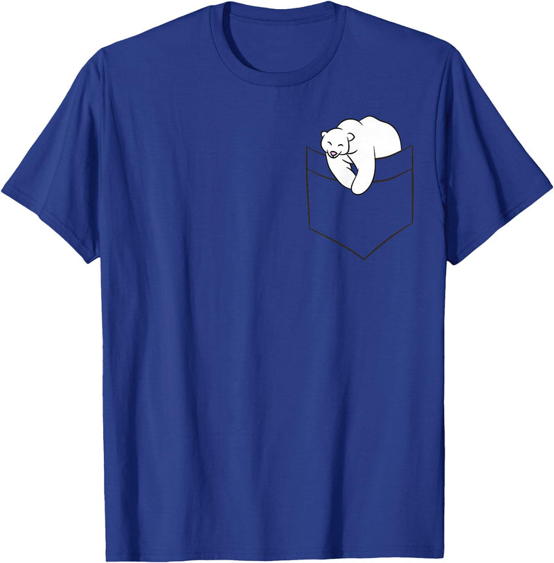 Cute Polar Bear Gifts And Tees Polar Bear in Bag Cute Polar Bear Children Baby Polar Bear T-Shirt - Royal Blue