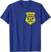 Cowgirl Security Badge Halloween Costume For Dad T-Shirt - Royal Blue