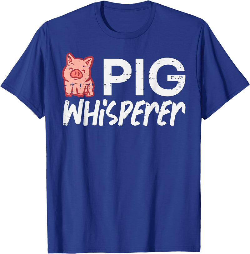 Pig Lover Shirts For Men Women Kids Pig Whisperer Funny Hog Farmer Swine Farm Men Women Kids T-Shirt - Royal Blue