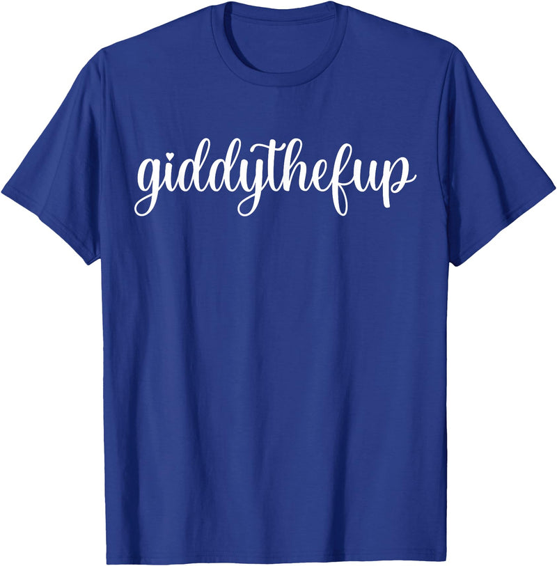 Magical Derby Day Gifts Giddythefup Derby Day Horse Racing T-Shirt - Royal Blue