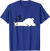 Sleeping Animals Tees And Gifts Llama Sleeping Tired Llama Napping Llama T-Shirt - Royal Blue