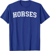 Horses - Designs Horses T-Shirt - Straight - Royal Blue