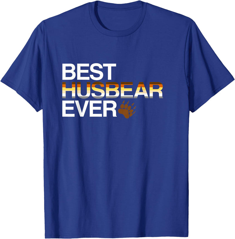 LGBT Love is Love Gay Bear Shirts Gay Bear Tee The Best Husband of All Time T-Shirt - Royal Blue