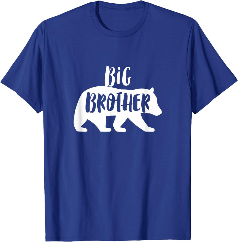 The Persnickety Owl Family Bears #2 Big Brother Bear Shirt Brother Bear T-Shirt Brother Tee T-Shirt - Royal Blue