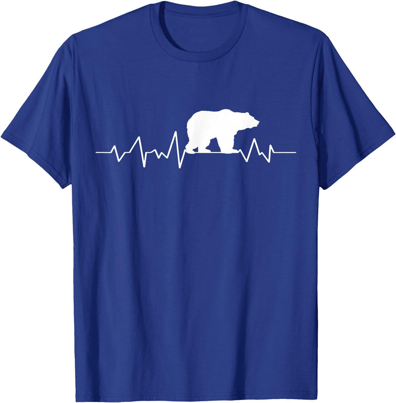 bear heartbeat t shirt Bear Heartbeat T-Shirt T-Shirt - Royal Blue