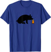 Bear Daddy Little Brown Bottle Popper Pig Head Cleaner Gay Mens T-Shirt T-Shirt - Royal Blue