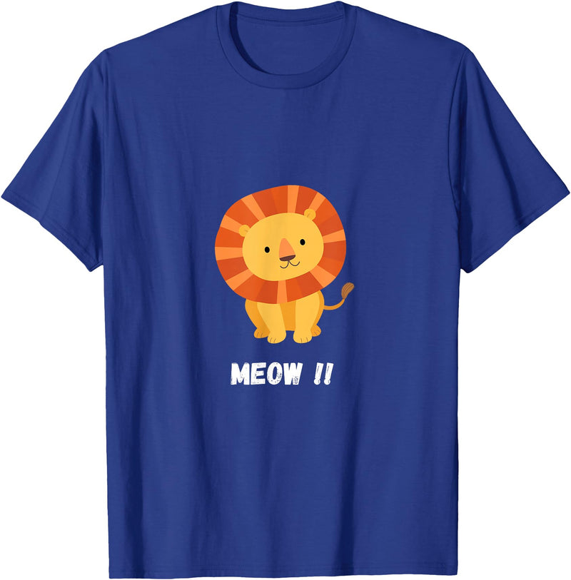 Mr. Goodvibez Lion Meow Meow Costume Carnival T-Shirt - Royal Blue