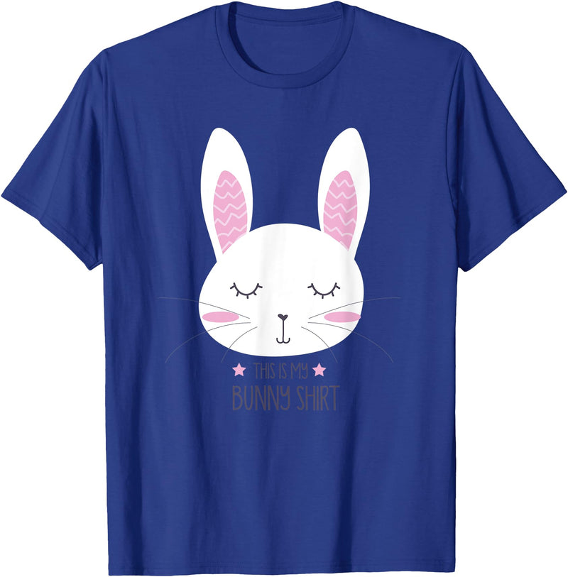 This Is My Bunny Funny Rabbit Saying T-Shirt in Royal Blue