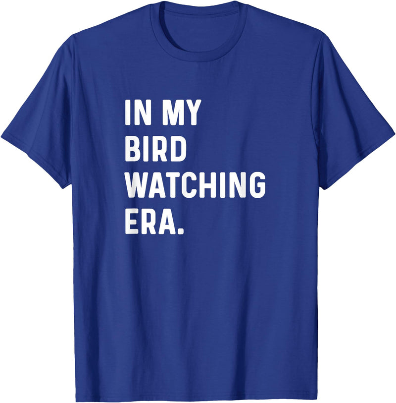 Bird Watching for Men Women Boys Girls by Jess in My Bird Watching Era - Birds Telescope Photography T-Shirt - Royal Blue