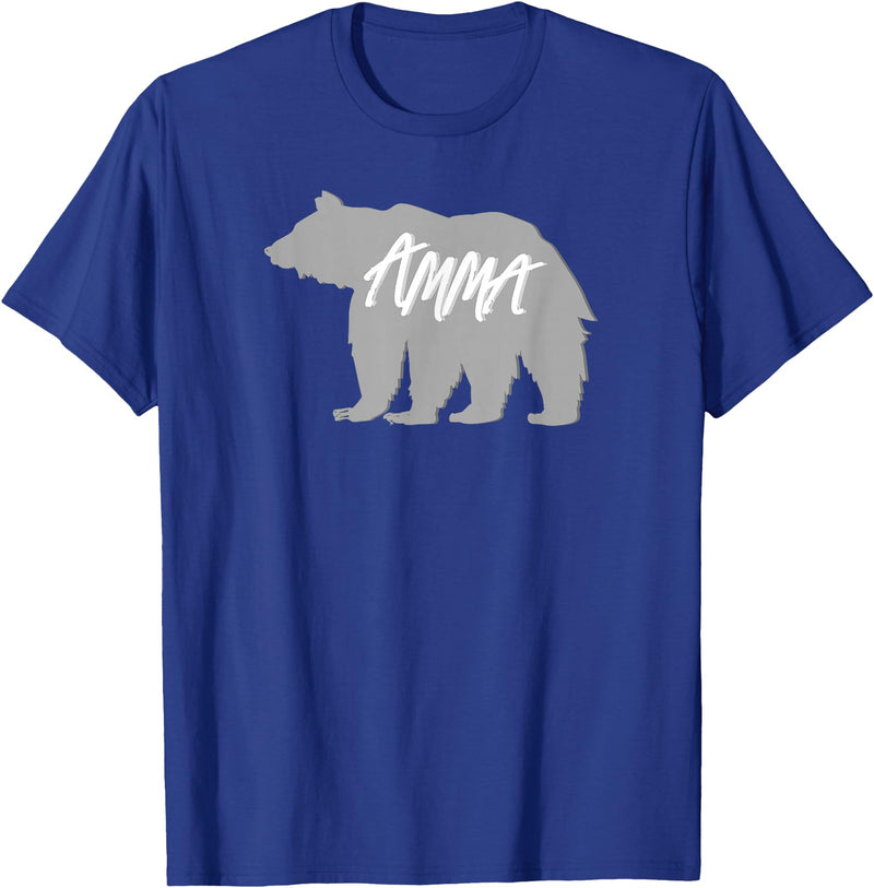 Grandma Granny GG T Shirt Gift SchippTees Amma Bear Icelandic Grandmother Nickname TShirt T-Shirt - Royal Blue