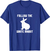Follow the White Rabbit T-Shirt in Royal Blue