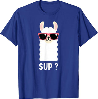 Llama Costume For Boys Funny Llama Kids T-Shirt - Royal Blue