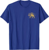 SHIR O KHORSHID Persian Lion and Sun Emblem Iran Symbol T-Shirt - Royal Blue