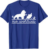 Disney Lion King No Worries Silhouette Trio T-Shirt - Royal Blue