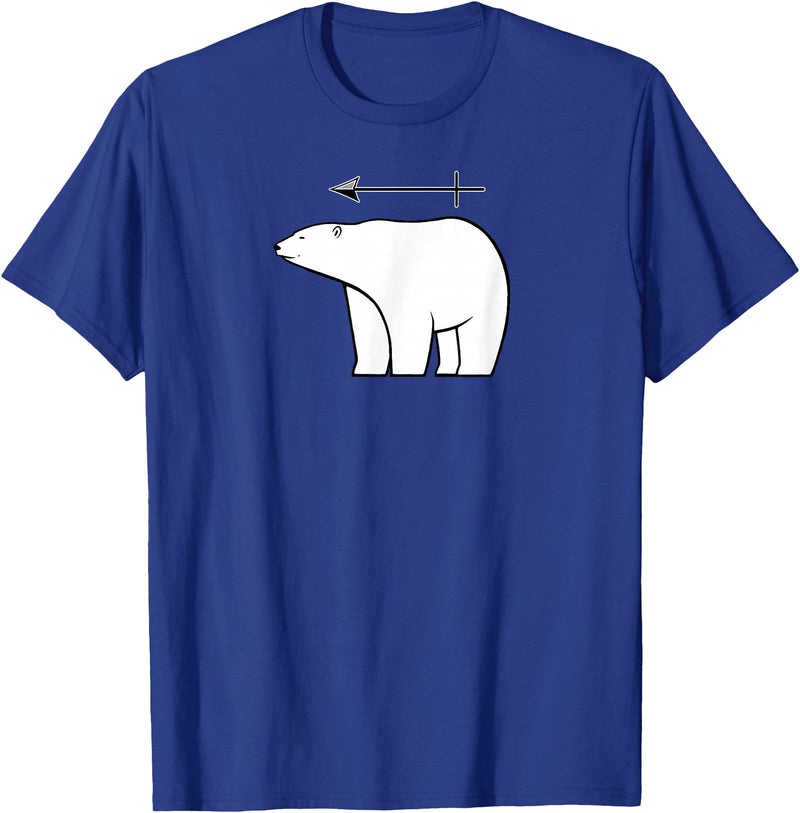 Mike Robe Designs Eisbär Funny Chemistry Science Pun Men and Women T-Shirt - Royal Blue