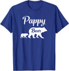 Pappy Gifts Pappy Bear Funny Gift T-Shirt - Royal Blue