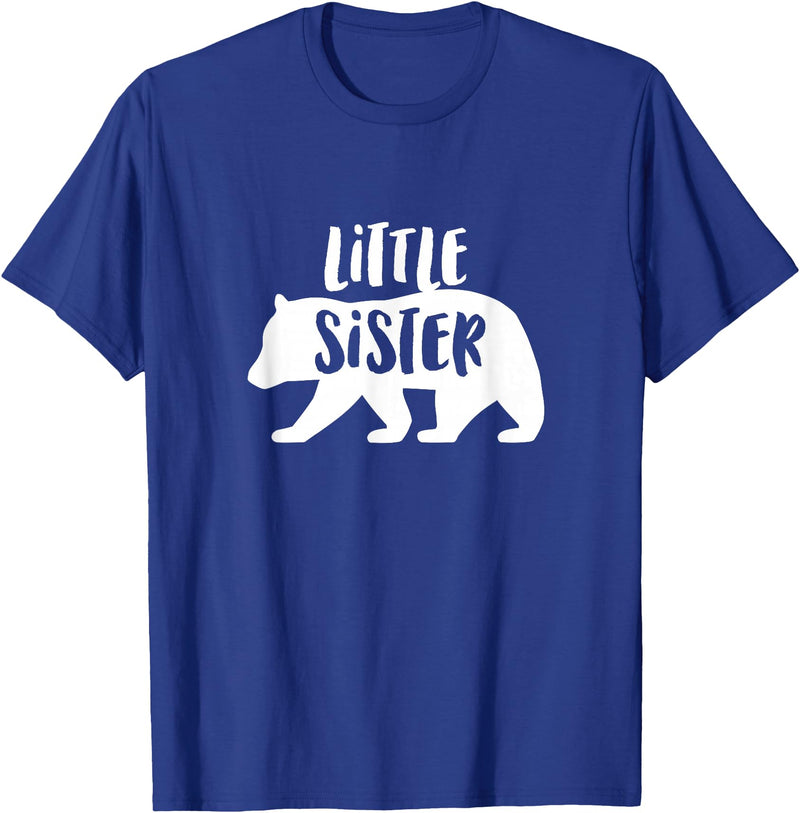 The Persnickety Owl Family Bears #2 Little Sister Bear Shirt Sister Bear T-Shirt Sister Tee T-Shirt - Royal Blue