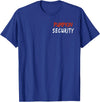 Pumpkin Security Parents Mother Father Costume Halloween Dad Mom Kid Toddler Pumpkin Security Adult Costume T-Shirt - Royal