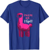 Funny Llama Gifts Lama Costume Adult Llama Party Im Cute But I Spit Llama T-Shirt - Royal Blue
