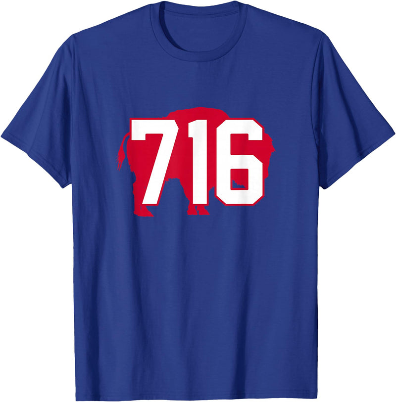 Buffalo New York 716 WNY by I&M Design Co. 716 Area Code Buffalo New York BFLO WNY T-Shirt - As Pictured