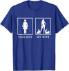 Your Wife My Wife Bunny Rabbit T-Shirt in Royal Blue